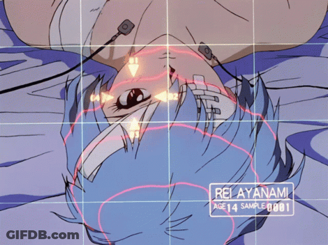 Rei Ayanami Target Eye Art GIF