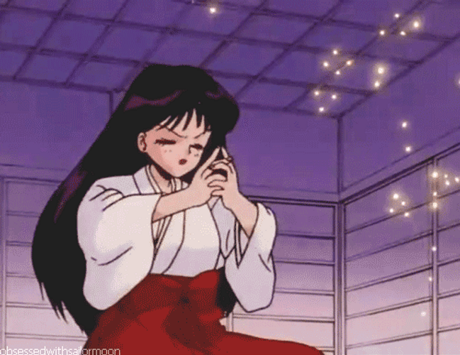 Rei Sailor Mars Chant Ritual GIF