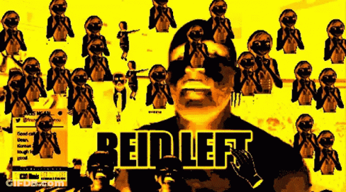 Reid Left Poster Man With Sunglasses And Black Hat GIF