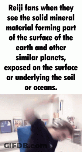 Reiji Fans When They See The Solid Mineral Material Forming Part Of The Surface Of The Earth And Other Similar Planets E GIF
