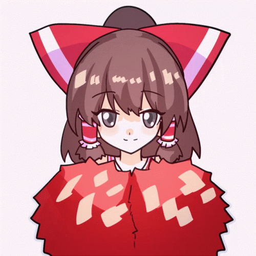 Reimu Hakurei Cheers Go Go Go GIF
