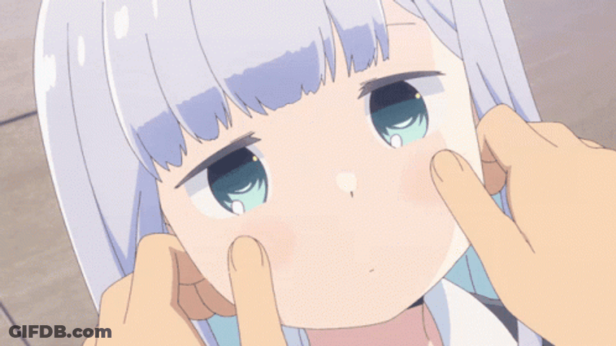Reina Aharen Squish Cheeks GIF