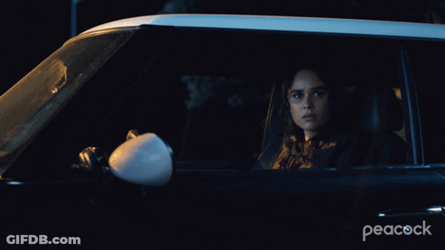 Reina Roja Spy Through Car GIF