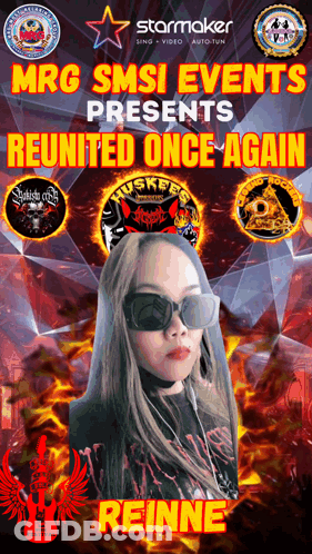 Reinne Poster Woman In Sunglasses And Black Shirt GIF