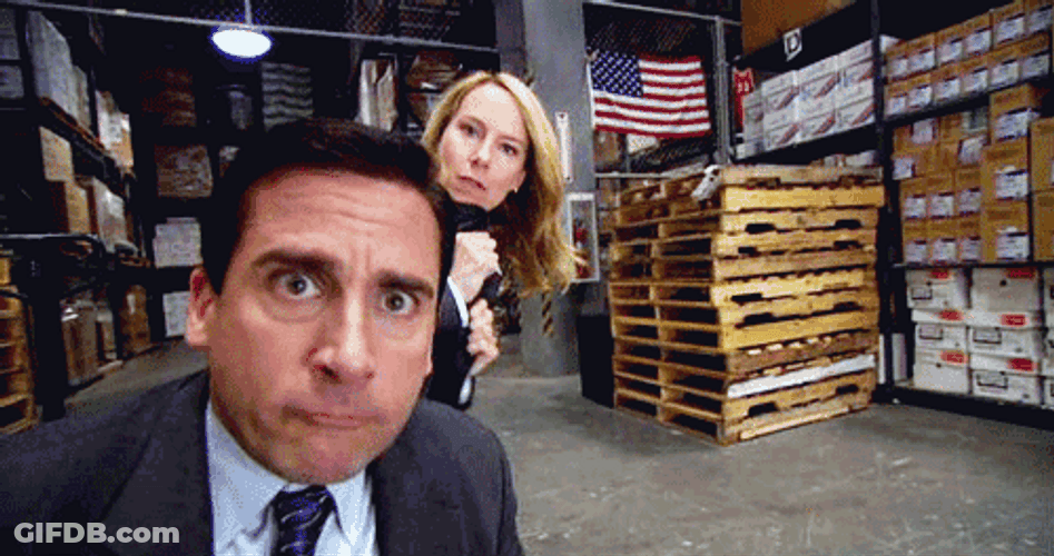Relationship Friends Goofing Around Office GIF
