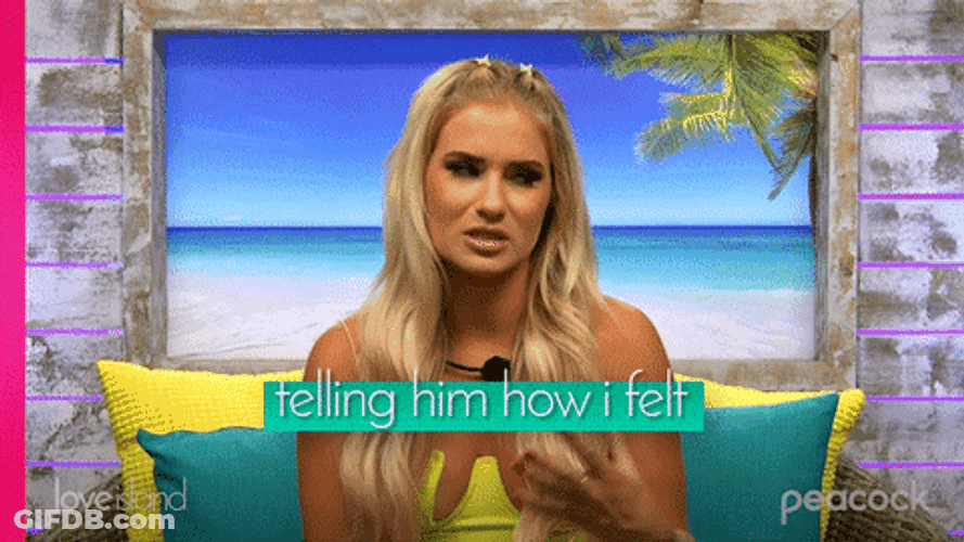 Relationship Talk Love Island Mood GIF