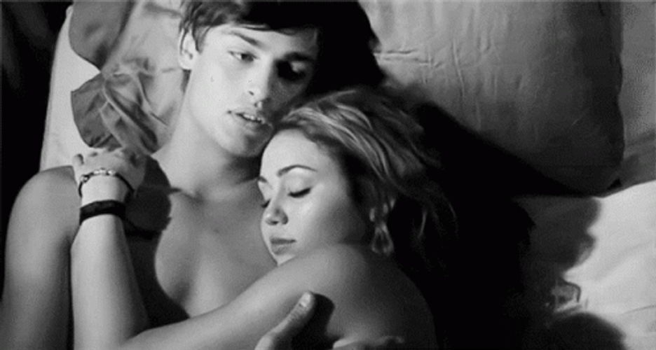 Relaxed Couple Cuddle GIF