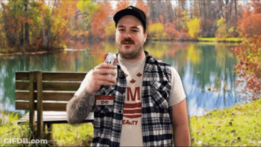 Relaxing At The Bench GIF