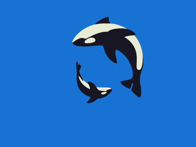 Relaxing Blue Whale Loop GIF