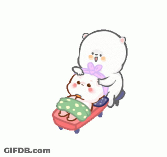 Relaxing Face Powder Application GIF