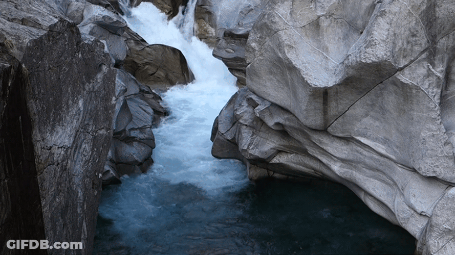 Relaxing Stream Water Flow GIF