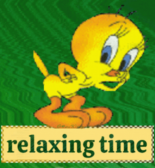 Relaxing Time Tweety Bird GIF
