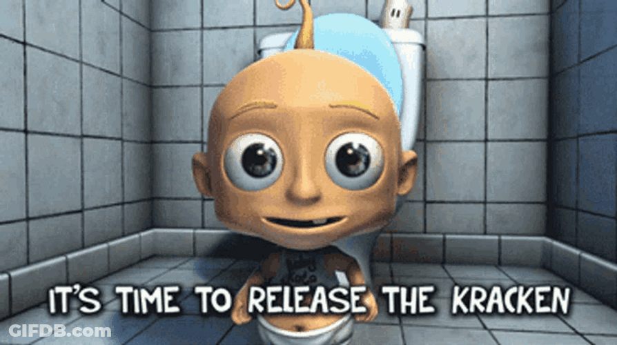 Release The Kraken Baby Kata GIF