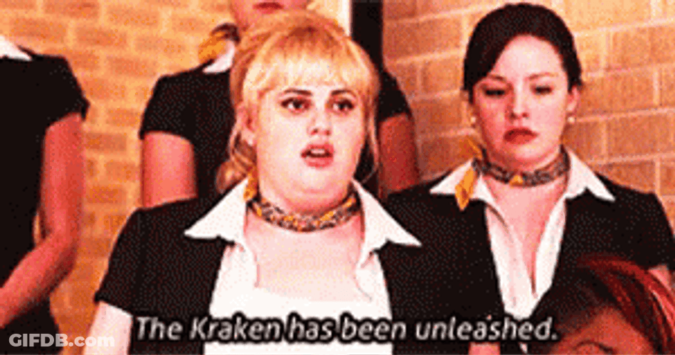 Release The Kraken Fat Amy GIF
