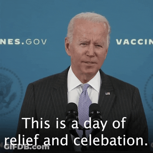 Relief Celebration Joe Biden Speech GIF