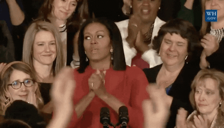 Relief Oh My God Michelle Obama GIF