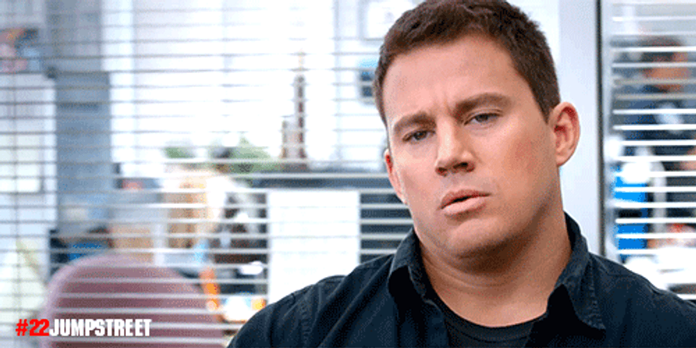 Relief Sigh Hmm Confused Channing Tatum GIF