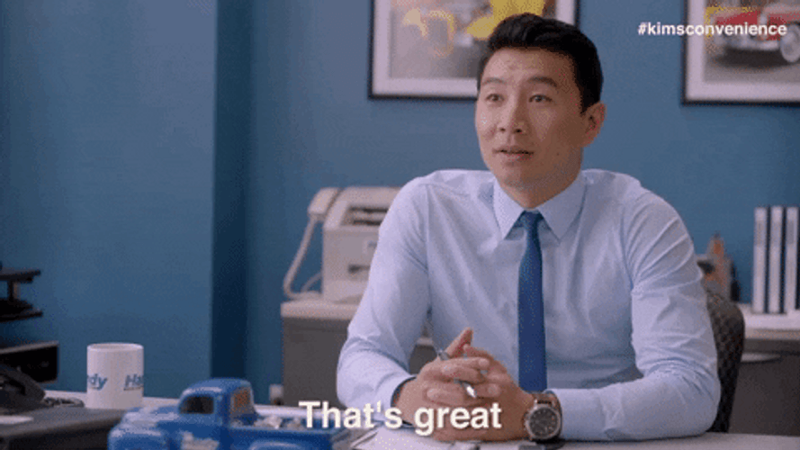 Relieved Simu Liu Great Good For Her GIF