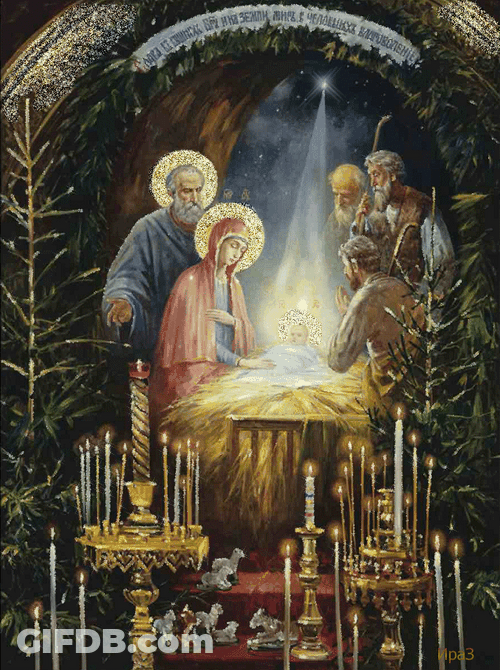 Religious Christmas Birth Of Jesus GIF