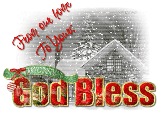 Religious Christmas Greetings God Bless GIF