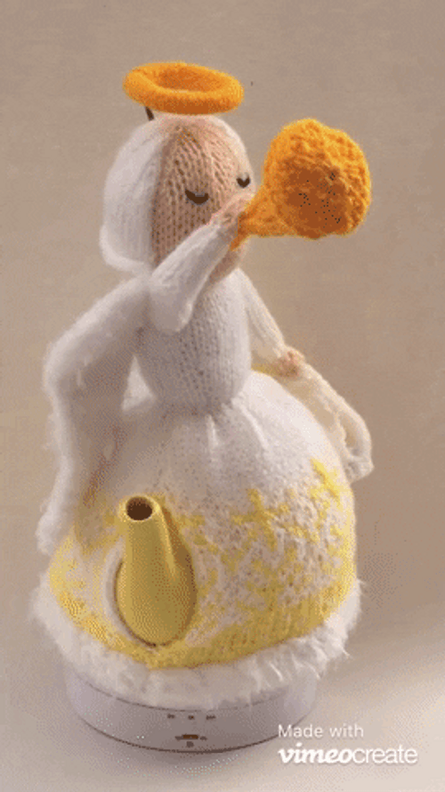 Religious Christmas Snow Angel GIF