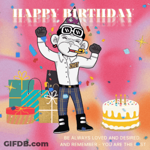 Religious Confetti Happy Birthday GIF