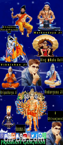 Religious Figures Collage Prashant Gangwani GIF