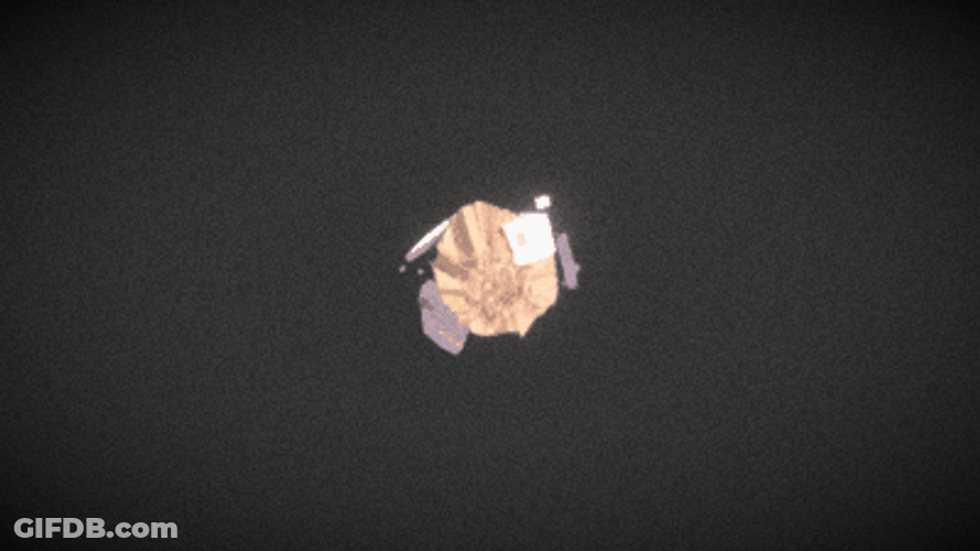 Religious Floating Happy Birthday GIF