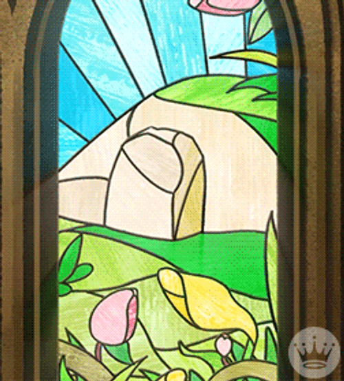 Religious Happy Easter Jesus Tomb Opening GIF