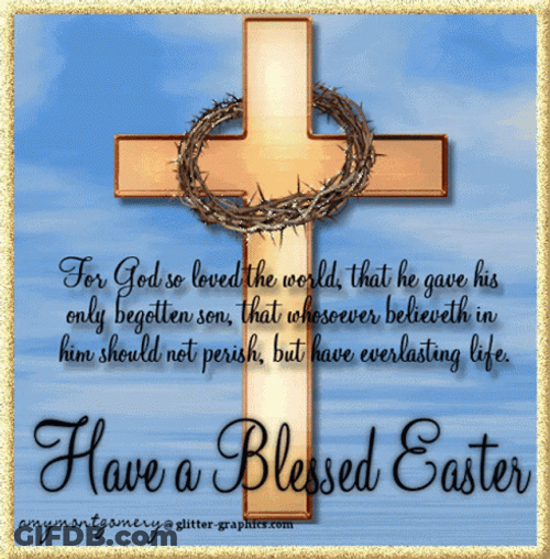 Religious Happy Easter Thorned Crown GIF