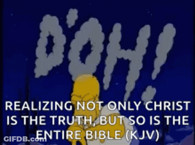 Religious Homer Doh GIF