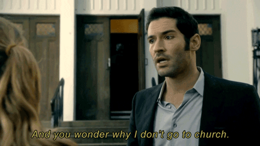 Religious Tom Ellis GIF