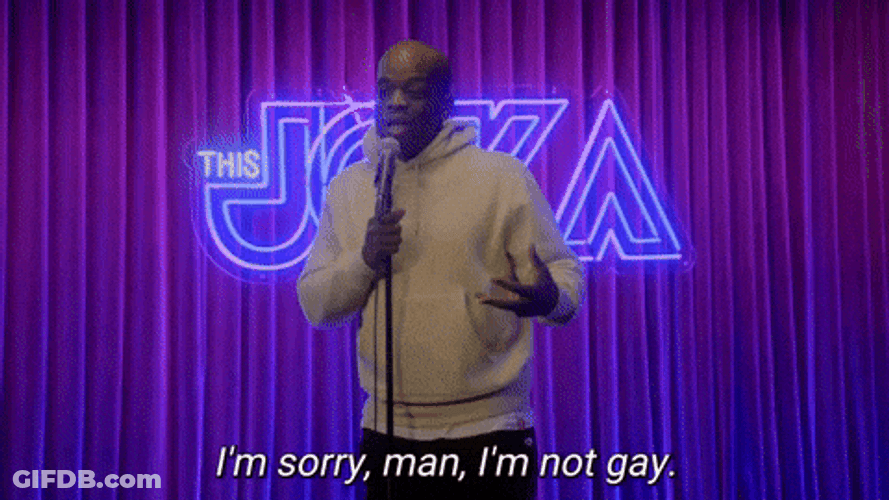 Rell Battle Not Gay Meme GIF