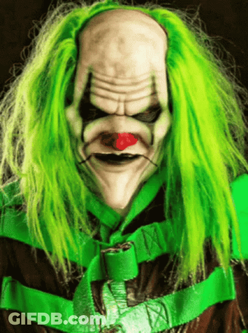 Rellik Army The Scary Green Clown GIF