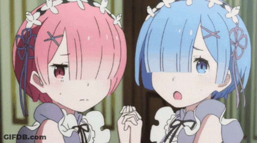 Rem Ram Re Zero Anime Twins GIF