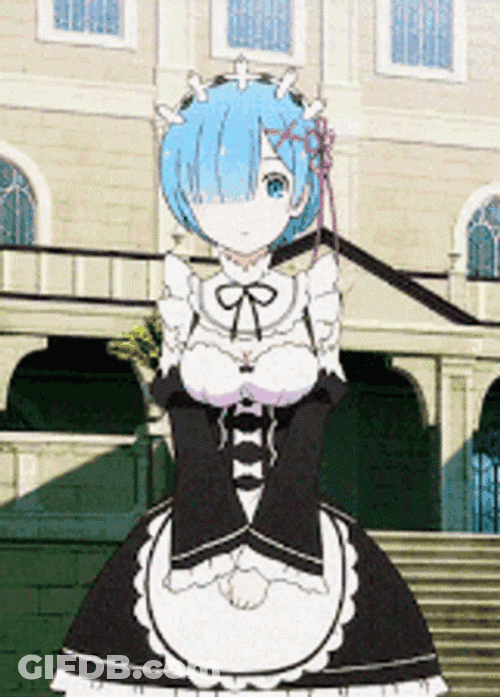 Rem Re Zero Anime Bow GIF