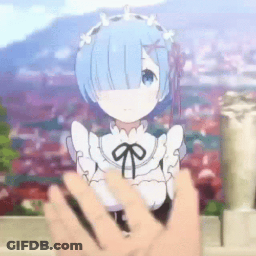 Rem Re Zero Anime Curtsy GIF