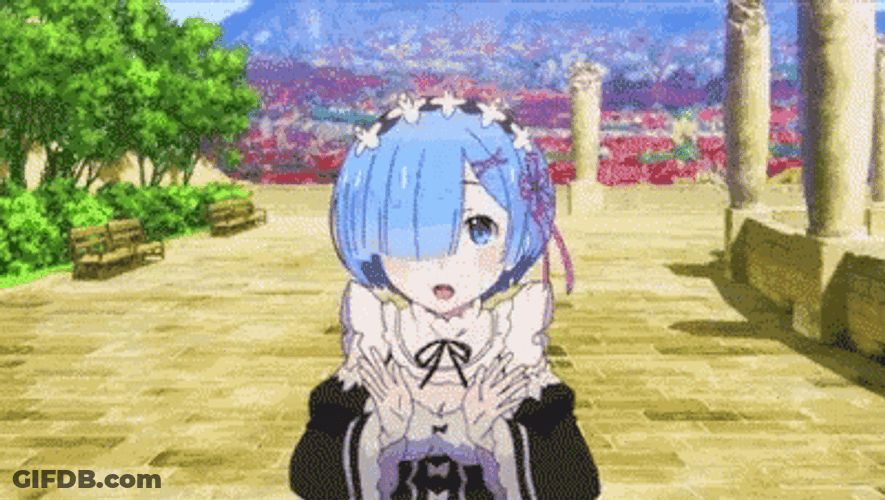 Rem Re Zero Anime Cute GIF