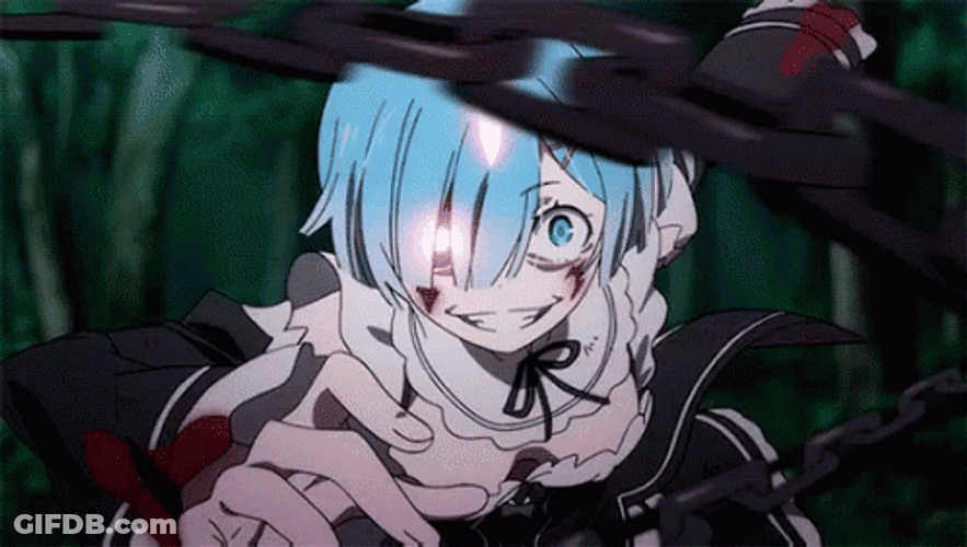 Rem Re Zero Anime Fight GIF