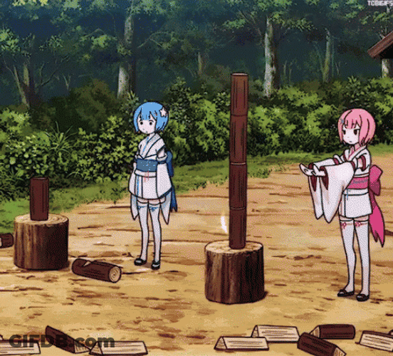 Rem Re Zero Anime Power Magic GIF