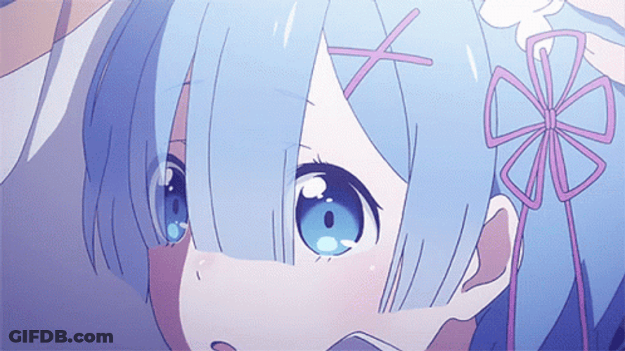 Rem Re Zero Anime Scared GIF