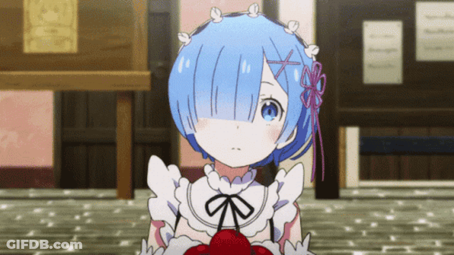 Rem Re Zero Anime Wink Innocent Kid GIF