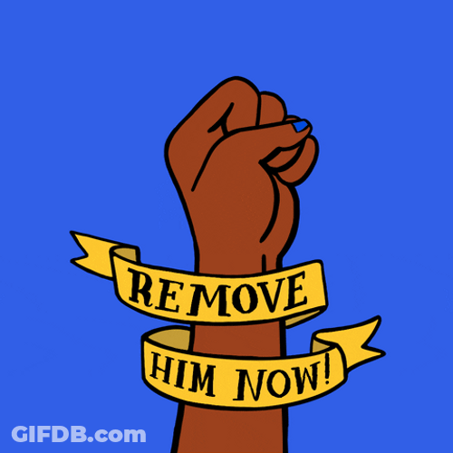 Remove Him Riot Cartoon Hand GIF