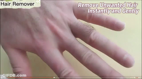 Remove Unwanted Hair Instantly And Gently GIF