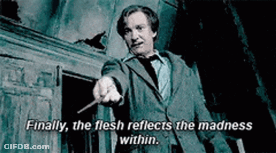 Remus Lupin Flesh Reflects The Madness Within GIF