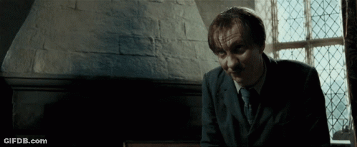 Remus Lupin Weird Smile GIF