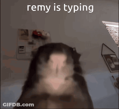 Remy Typing GIF