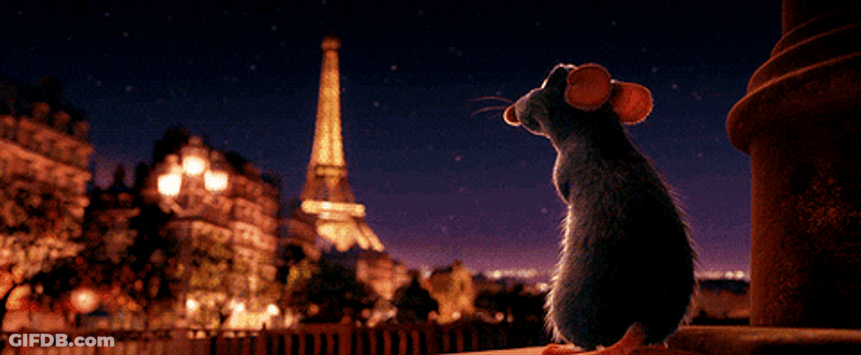 Remy Watching Eiffel Tower Ratatouille GIF