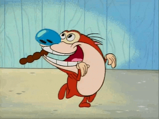Ren And Stimpy Saw Dancing GIF