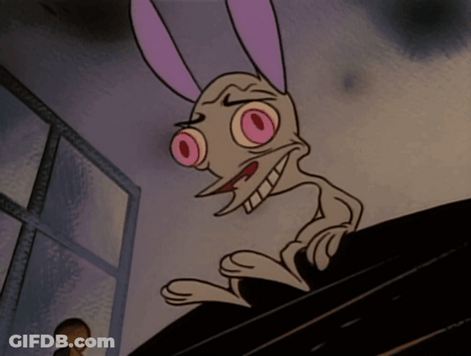 Ren And Stimpy Saw Thinking GIF